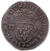 Quart d'écu, croix de face (revers)
