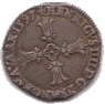 Quart d'écu, croix feuillue (avers)