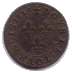 Double tournois, type 2 de Paris (buste juvénile au col rabattu) (revers)