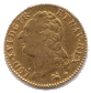 Louis d'or "au buste nu" ou "aux écus accolés" (avers)