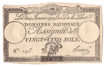 Assignat de 25 Sols