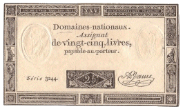 Assignat de 25 LIvres