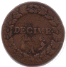 Décime, Petit module (revers)