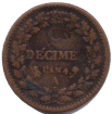 Un Décime, Modification du 2 Décimes (revers)