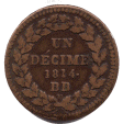 Un décime au N (revers)