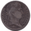 5 Francs Napoléon Ier Empereur, Cent-jours (avers)