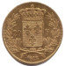 20 Francs LOUIS XVIII au buste nu (revers)