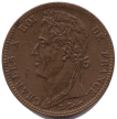 10 Cent. CHARLES X (pour les Colonies) (avers)
