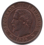 Cinq Centimes NAPOLEON III, Tête nue (avers)
