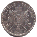 5 Francs NAPOLEON III, Tête laurée (revers)