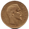 50 Francs NAPOLEON III, Tête nue (avers)