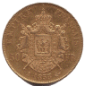 50 Francs NAPOLEON III, Tête nue (revers)