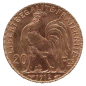 20 Francs OR, LIBERTE EGALITE FRATERNITE (revers)